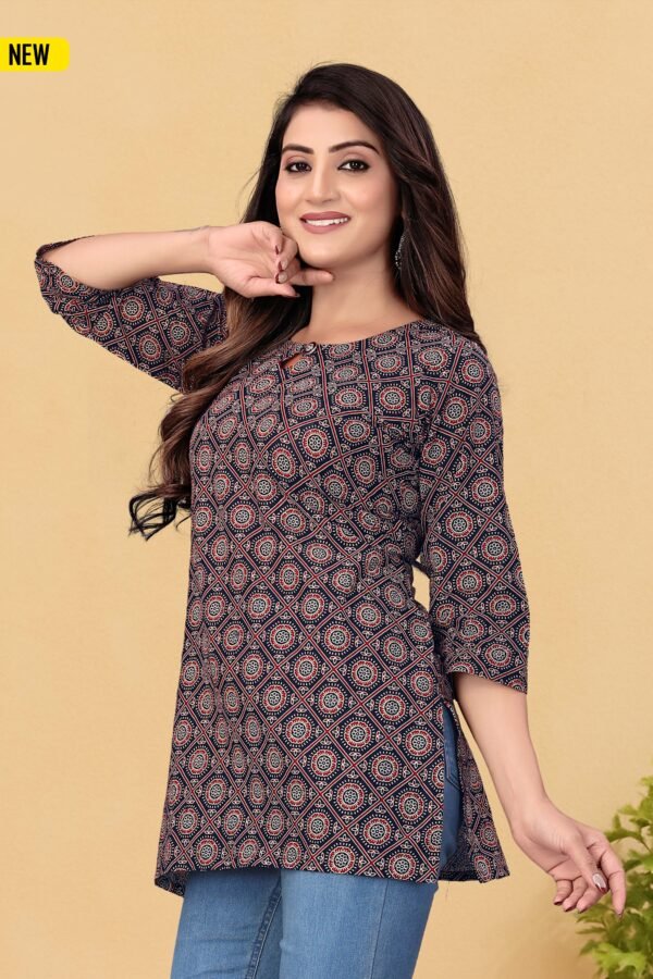 Heritage Weave GeoPrint Kurti